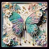 Schmetterling - speziell geformte Diamantmalerei - 30 * 30cm