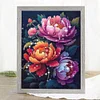 Peony - 9CT Partial Beaded Cross Stitch Kit(39x53cm)