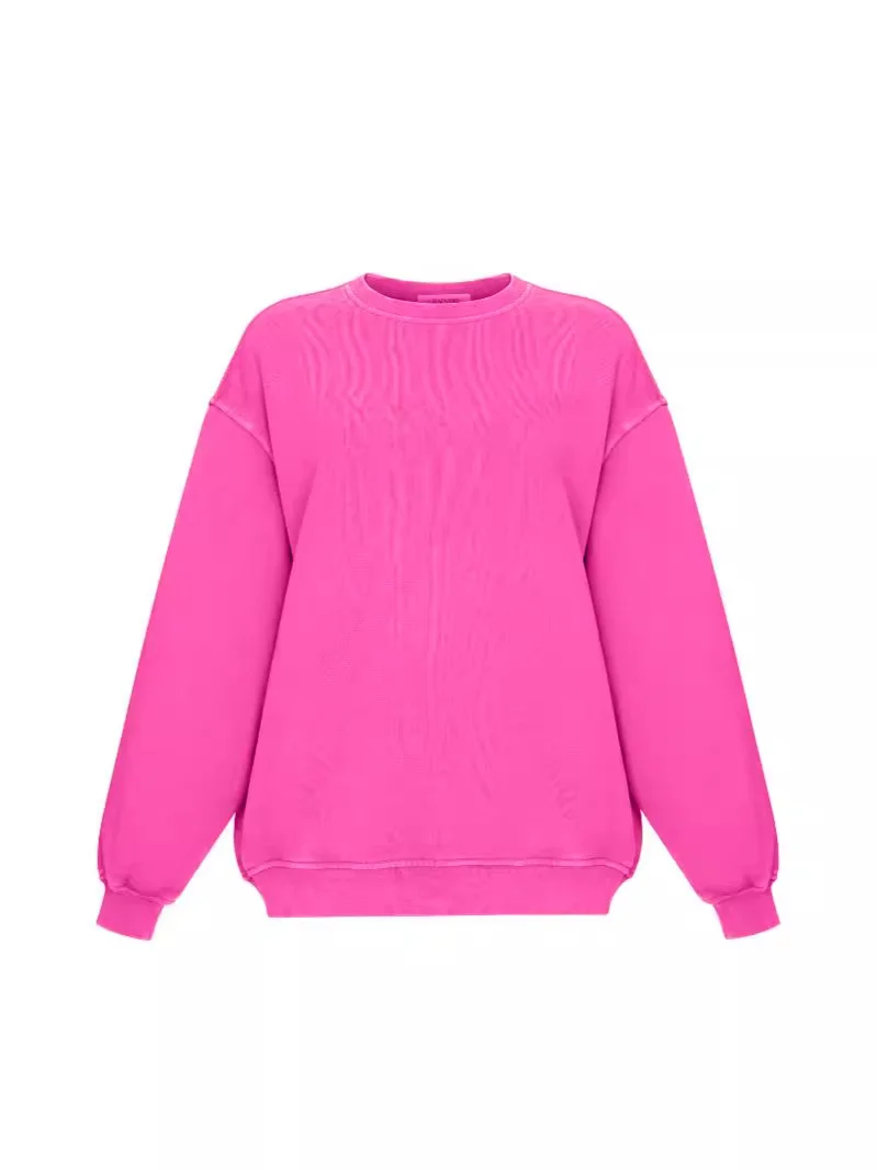 Athvotar Athvotar Autumn And Winter New Cotton Printing To Make Old Top + Pants Simple Letter Velvet Loose Knitting Set