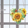 Diamond Painting Love Sunflower Wreath Pendant