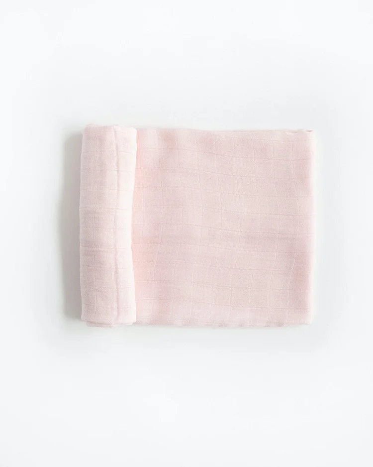 Deluxe Muslin Swaddle Blanket - Blush