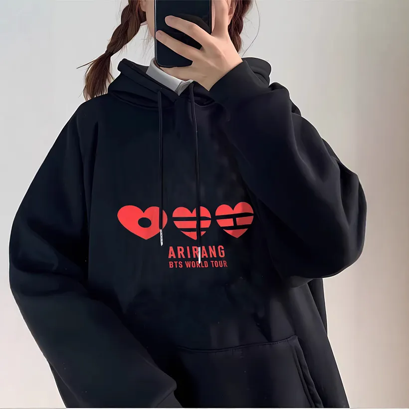 BTS Arirang World Tour Loving Hoodie - Triple Heart Logo
