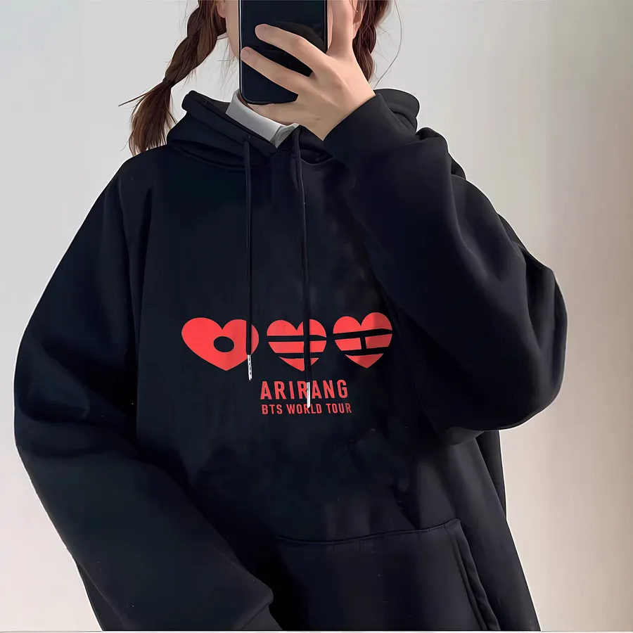 BTS Arirang World Tour Loving Hoodie - Triple Heart Logo