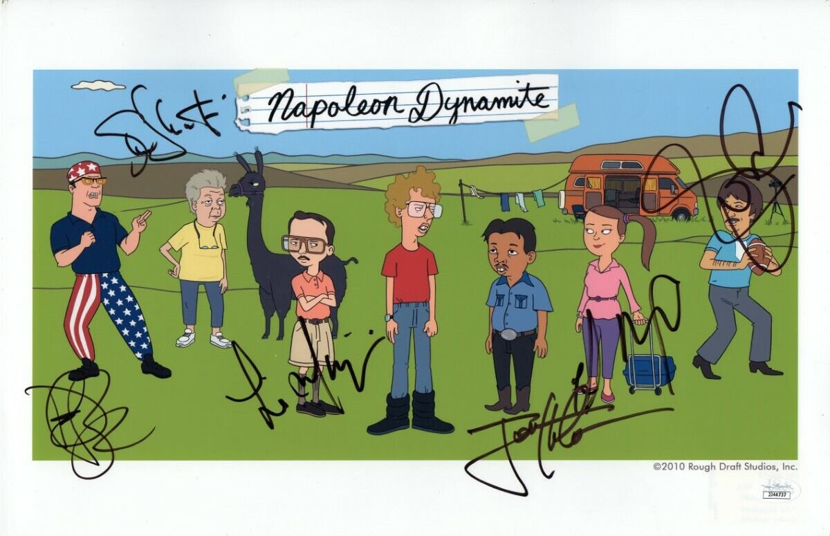 Napoleon Dynamite Cast Signed Autographed 11X17 Photo Poster painting Heder Ramirez JSA JJ44737