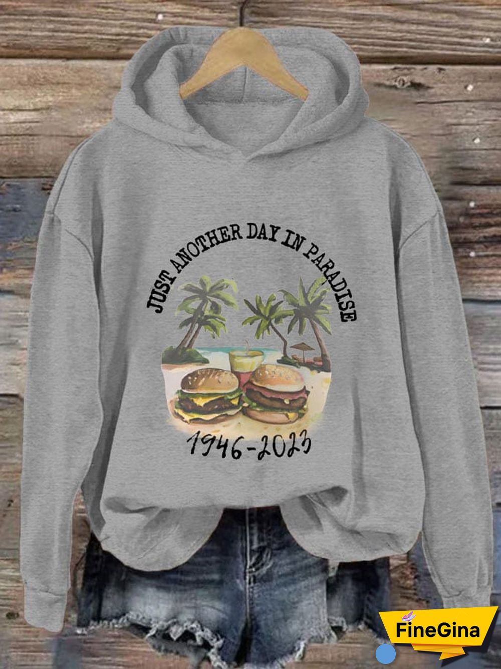 Women's Just Another Day In Paradisee Casual Hoodie