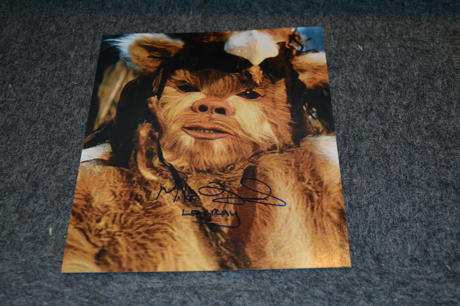 MIKE EDMONDS signed autograph 8x10 (20x25 cm) In Person STAR WARS Logray Ewok