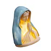 LED Mary Prayer Statue Night Light Warm Light Religious Mother Decor Lights Multi-Purpose Soft Glow Resin Statue Table Lamp for Spiritual Peace Comfort