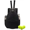 Quilted Tennis Backpack Lightweight Large Tennis Bag for Rackets and Sports Gear
