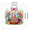 Easter Eggs In Flower Basket-14CT Stamped Cross Stitch 40*40cm/15.75*15.75in