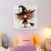 Witch-11CT Stamped Cross Stitch 45*45cm/17.72*17.72in