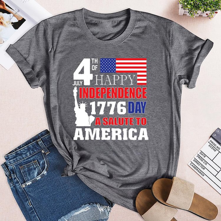 Liberty July 4th independence Day T-shirt Tee - 01893