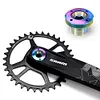 Titanium Alloy Crank Bolt Locking Screw W/ Bike Crank Arm Cap Fixing Crank Screw