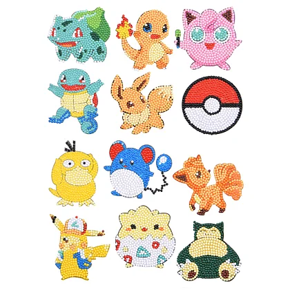 DIY Diamond Painting Stickers Kit for Kids Diamond Art Stickers Cartoon  Animal Diamond Painting by Number Children Toy Gift