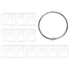 12/24/30Pcs Acrylic DIY Cross Stitch Thread Organizer Transparent for Art Crafts