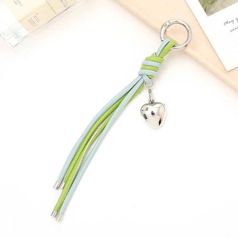 IG Style Color Block Heart Shape Pu Leather Bag Pendant