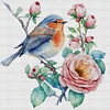 Flowers And Birds-18CT Counted Cross Stitch 20*20cm/7.87*7.87in