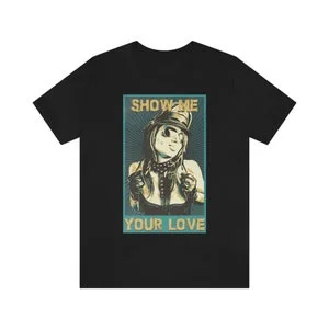 pornhint Pornhint Show Me Your Love Dominatrix Mistress Unisex Jersey Short Sleeve Tee
