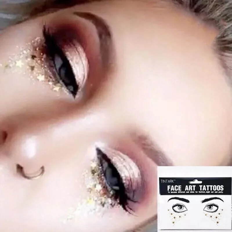 Tattoo Diamond Makeup Eyeliner Eyeshadow Face Sticker Jewel Eyes Makeup Crystal Eyes Sticker