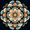 Mandala-11CT Stamped Cross Stitch 40*40cm/15.75*15.75in