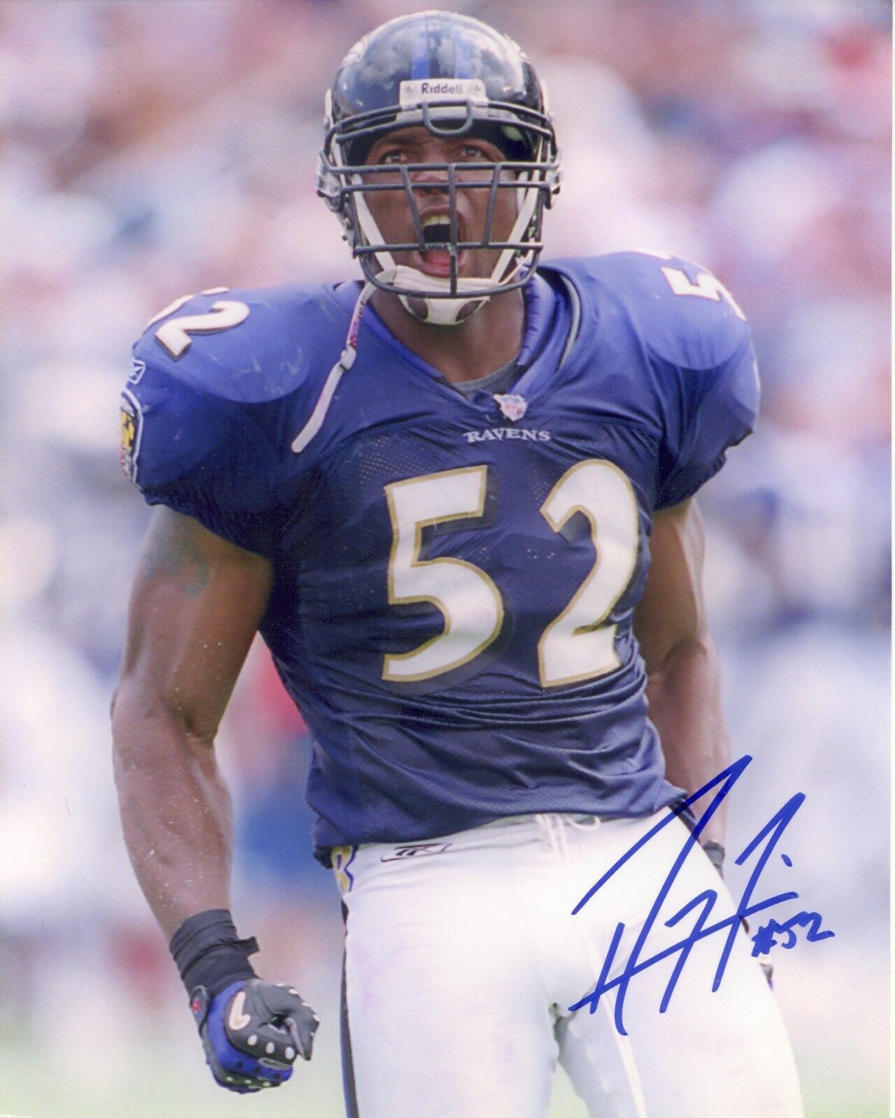 RAY LEWIS - BALTIMORE RAVENS Autographed Signed 8x10 Reprint Photo Poster painting!