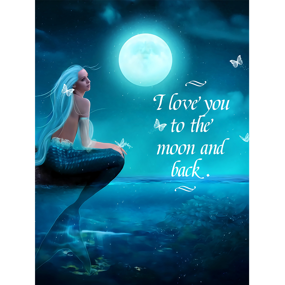

Little Mermaid-Round Drill Diamond Painting-30*40CM, 501 Original
