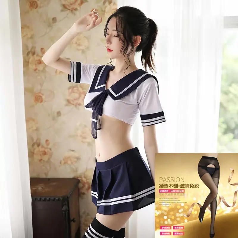 Churchf Bed Maid Uniform Seduced Emotional Fun Super Short Skirt Sailor Jk Student Dress Lingerie Suit Hot Teasing