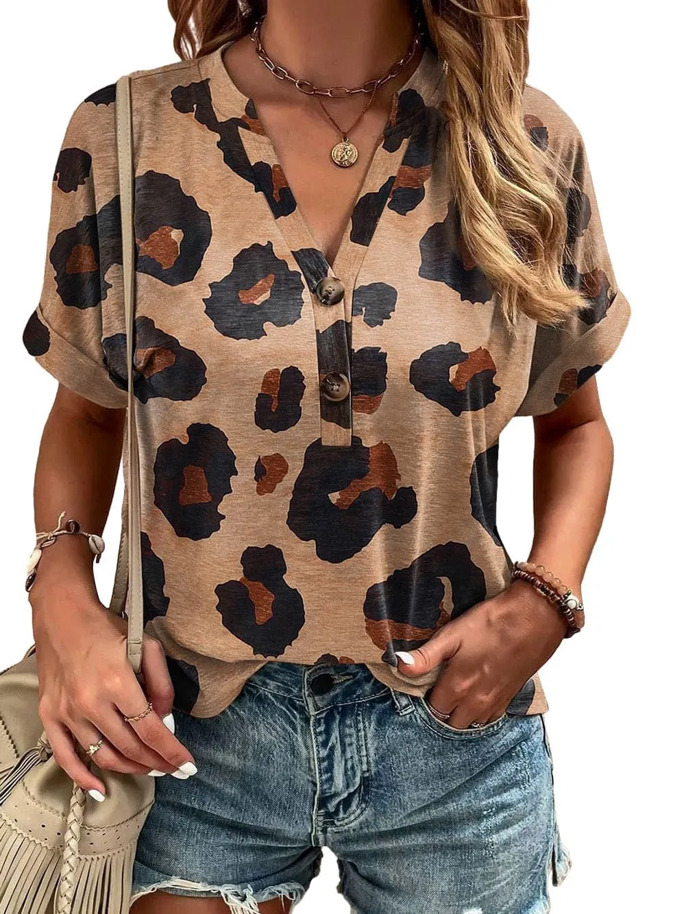 Casual Leopard Print T-Shirt