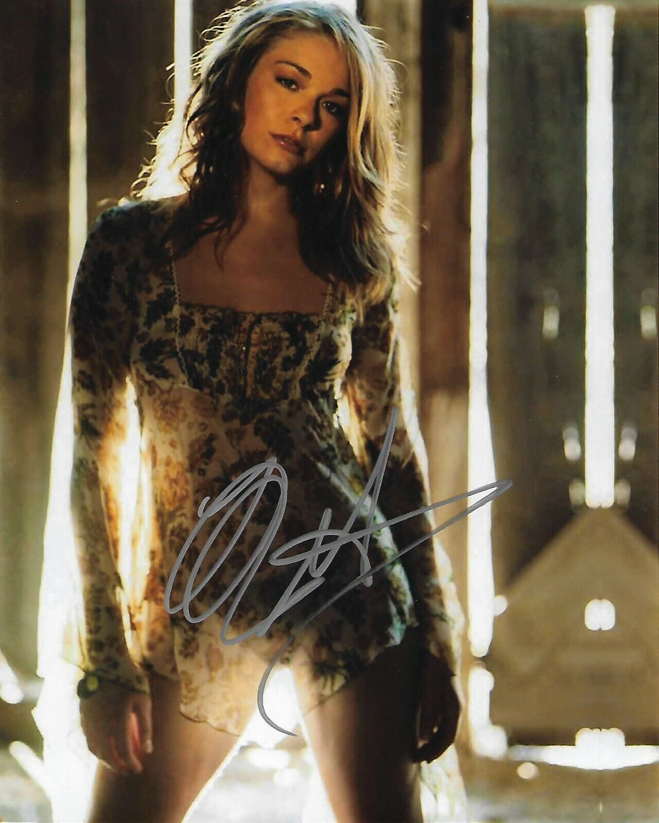 LEANN RIMES Autographed 8 x 10 Signed Photo Poster painting COA