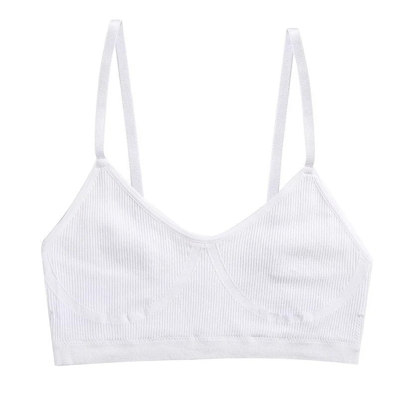 Women Seamless Crop Tops Tube Top Female Streetwear Backless Sexy Camisole Sports Lingerie Bra Crop Top Fashion Top Tank Femme