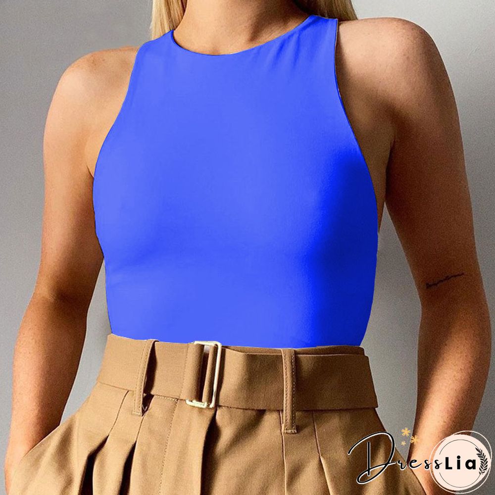 Black Jumpsuit Women Pants Elastic Casual Fitness Sporty Rompers Sleeveless Zipper Activewear Tight Summer Elegance Streetwear