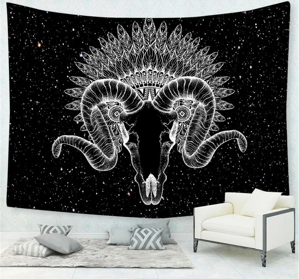Sun Moon Mandala Tapestry Wall Hanging Tapestry Wing Wall Carpets Dorm Decor Psychedelic Beach Towel