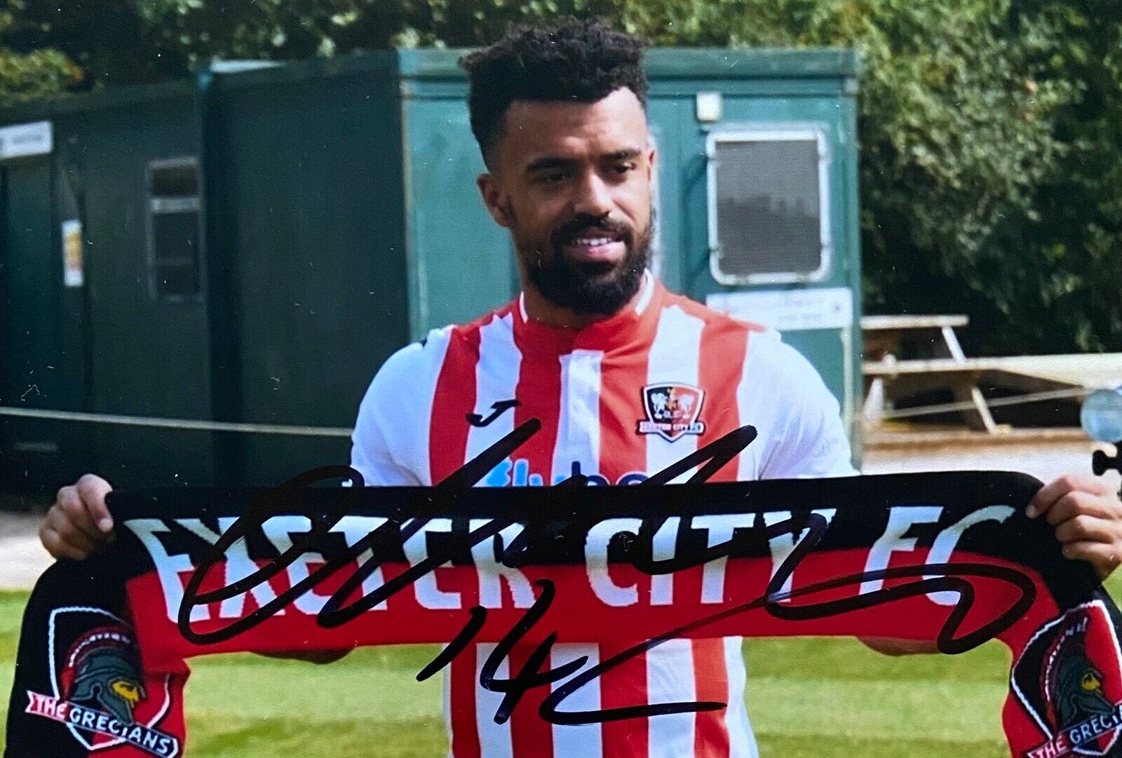 Nicky Ajose Hand Signed 6X4 Photo Poster painting - Exeter City