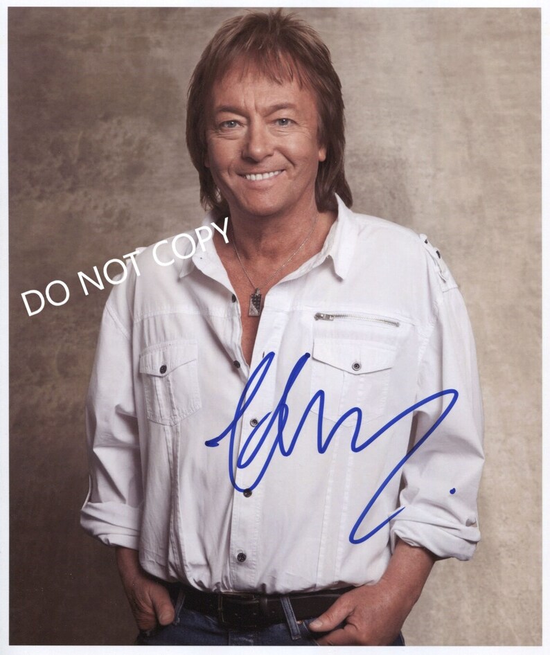 Chris Norman Smokie 8 x10 20x25 cm Autographed Hand Signed Photo Poster painting