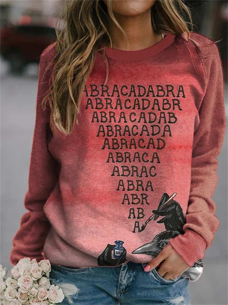 Halloween Abracadabra Gradient Sweatshirt