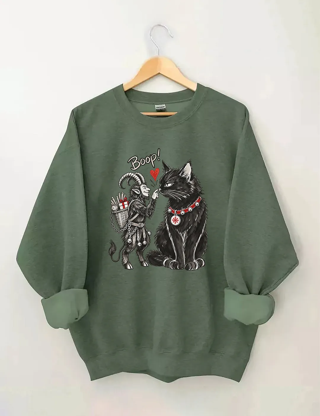Krampus & Yule Cat Boop Sweatshirt