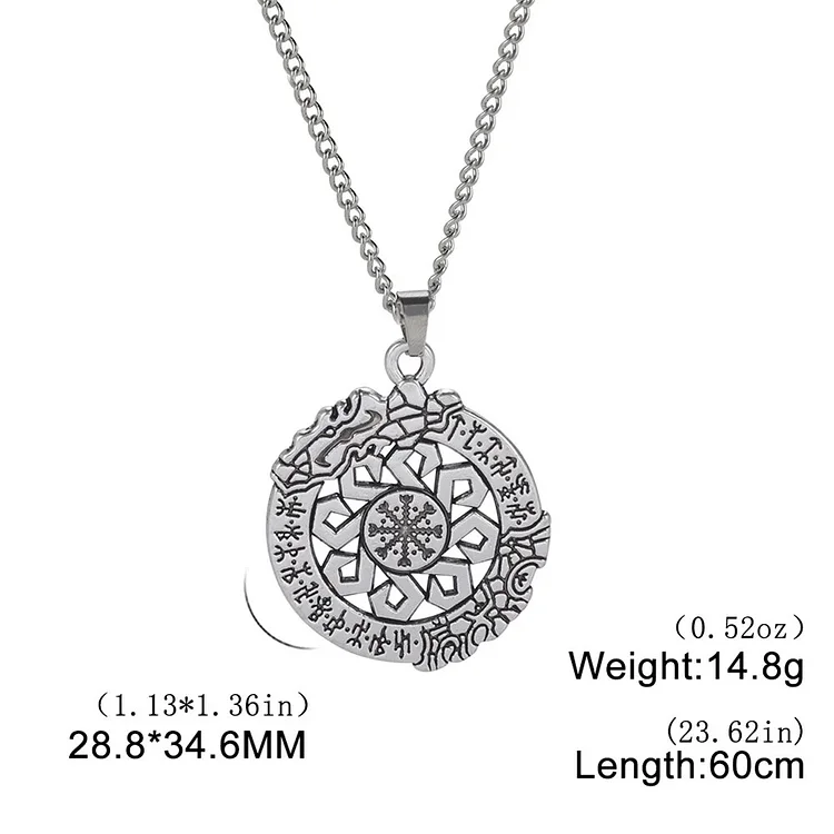 My Shape Yin-Yang Taichi Pendant Necklace Chinese Philosophy Taoist Symbol Flower of Life Necklaces Amulet Jewelry Gifts for Men