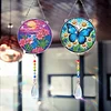 2pcs Butterfly Flower Diamond Painting Double-sided Crystal Window Suncatcher Craft Set Birthday Gifts Home Garden Decor Hanging Kit