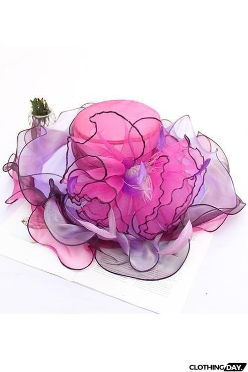 Organza Layer Flower Hat
