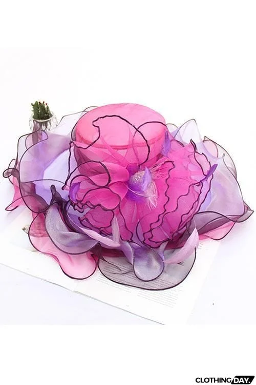 Organza Layer Flower Hat