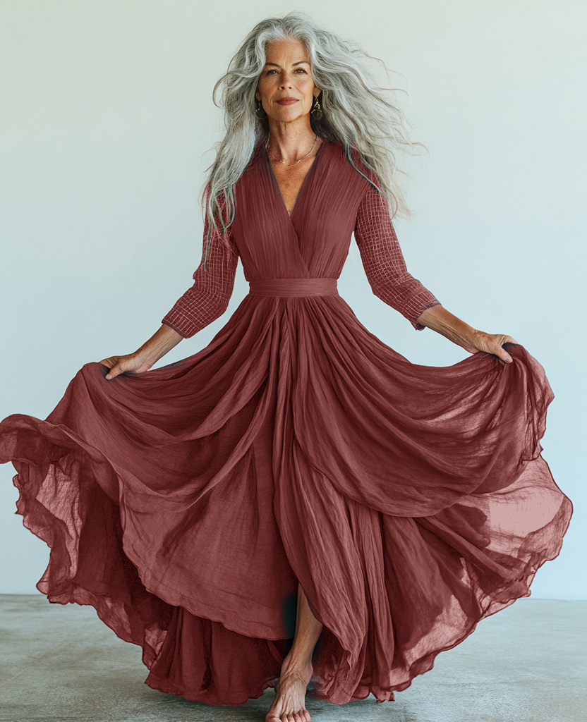 Vintage loose Linen Dress