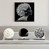 Framed Gracelady - Pearls Painting Kit for Creativity DIY Pearl Dot Crafts for Gift Home Wall Decor 30*30CM Pearl Art Painting