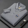 Men's Lapel Business Casual Embroidered Polo Shirt