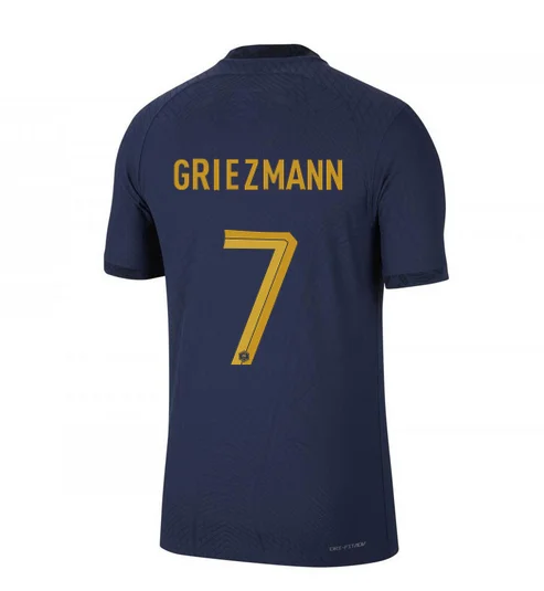 Maillot FFF France Antoine Griezmann 7 Domicile Coupe du monde 2022