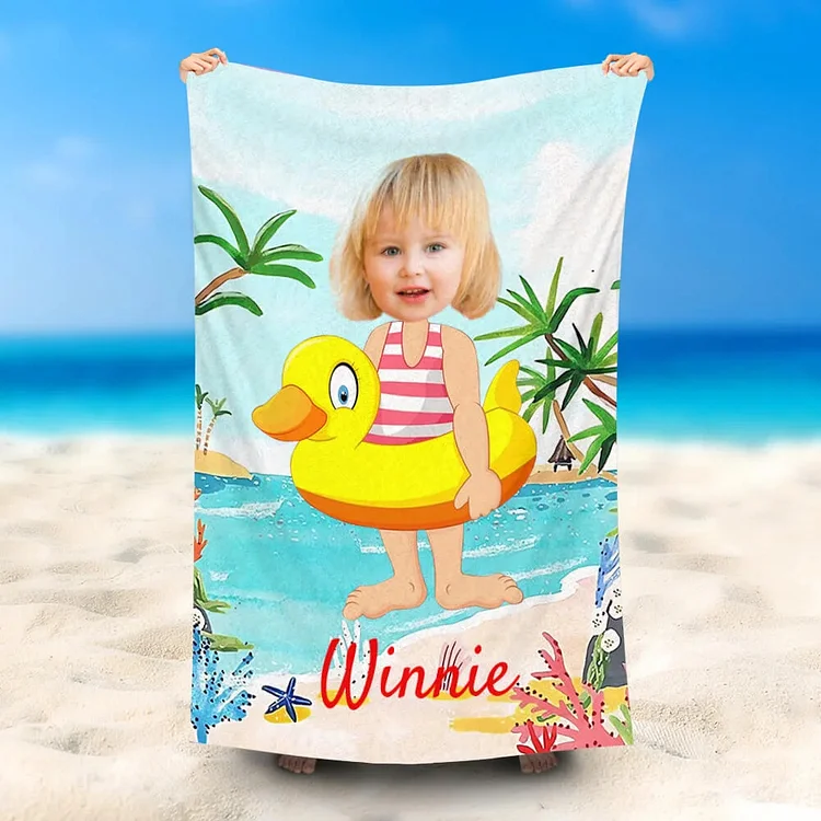 BlanketCute-Personalized Bath Towels With Your Name and Photo | 15