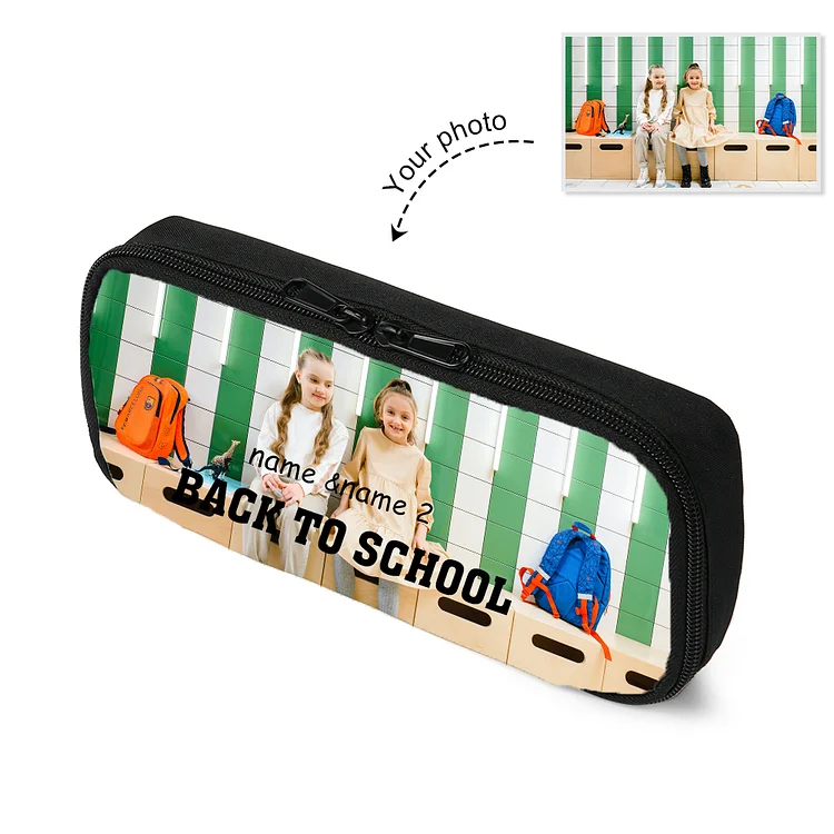 Personalized Custom Photo and Name Pencil Case For Chidren