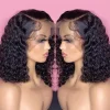 Bob Wigs 100% Human Hair Straight Wig 5x5 Lace Closure Wig 12inches Black Hair Pre Plucked 