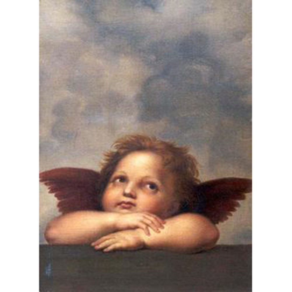 

30*40CM - Round Drill Diamond Painting - Little Angel, 501 Original