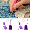 Elektrisches Vakuum Diamond Painting Stift Kit DIY Diamond Art Werkzeuge (lila e Set)