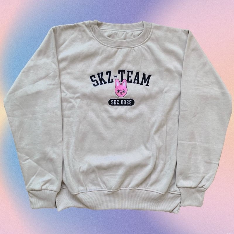SKZ Team Sweatshirt Stray Kids Skzoo Embroidery Craft