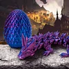 3D Printed Dragon Eggs with Dragon Inside Articulated Dragon Fidget Toy